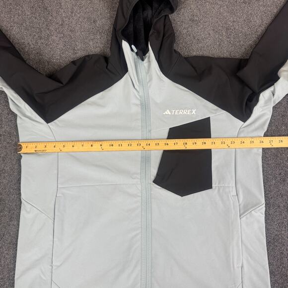 Adidas Terrex Xperior Hiking Softshell Fleece Hooded Jacket Men's Sz XL NWT $130 - Picture 5 of 8